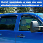 Window Rain Guards for 02-06 Escalade ESV/EXT,Suburban Avalanche Yukon XL | 01-06 Silverado/Sierra 1500/2500/3500/1500HD/2500HD,Only Crew Cab, Window Deflectors, Vent Visor, Sun Shades, Car Accessories