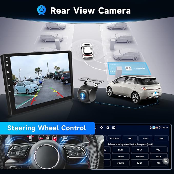 [4G+64G] Android Car Stereo for Nissan Juke 2011-2016/Nissan Infiniti ESQ with Wireless Carplay Android Auto, 9 inch Touch Screen with GPS, Mirror Link, Bluetooth, WiFi, DSP, FM/RDS Radio