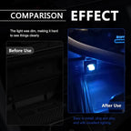 4 PCS USB LED Car Interior Ambient Lighting Kit, Portable Plug-in Atmosphere Lamp Decor Night Light, Universal Vehicle Interior Accessories for Most Cars (Blue)