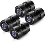 Tire Valve Stem Caps, Compatible with Volvo Series Stem Cap Universal Car Air Cover Car Accessories for Cars, SUV, Truck, Motorcycles 4pcs （Black）