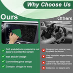 Car Screen Cleaner, 4.1''×4.1'' Microfiber Dashboard Wipes, Square Microfiber Cloth, Automotive Display Wipes,Vehicle Screen Cleaner Tool for Dashboard Display, Car Interior Tool (Green)