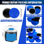 160 Pcs Heavy Duty Tire Patches Radial Patch Round Fast Repair Cold Tyre Puncture Repair Kit for Car Truck Motorcycle Automobile Bike Inner Tire (58 mm)
