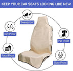 Waterproof Seat Cover Towel, 2PCS Premium Sweat Carseat Protector, Perfect for Universal Anti-Slip Car Truck SUV Seat, Great for Surfing Yoga Gym Workout, Four-Leaf Clover
