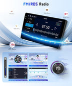 4G+128G Car Radio Stereo for Honda Odyssey 2005-2010,10.1 Inch HD in-Cell Touch Screen/Android 15/Wireless CarPlay/Android Auto/GPS/WiFi/5.0Bluetooth/FM/RDS/SWC/AHD Backup Camera