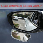 360 Rotation Convex Wide Angle Blind Spot Mirror, Auxiliary Rearview, Auto Snap Clip On Side Mirror - Universal for Car, Truck, SUV (Silver)