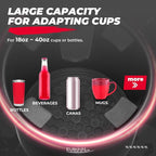 Universal Cup Holder Expander Compatible with Hydro Flask, Yeti, 18-40oz 3.0in-3.8in Diameter Bottles - fit 3.2in Diameter Cup Holder for Car, RV, Truck, UTV, Golf Cart
