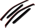 WV-991 Outside Mount Window Visor Deflector Rain Guard Dark Smoke 4 Pcs