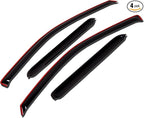 WV-007i in-Channel Window Visor Deflector Rain Guard Dark Smoke 4 Pcs