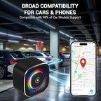 Wireless CarPlay Adapter & GPS Tracker, 2-in-1 Mini USB Dongle with Fast Auto Reconnect CarPlay Wireless Adapter, Plug and Play for OEM Factory Wired CarPlay Vehicles