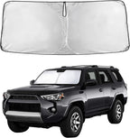 Windshield Sunshade for Toyota 4Runner 2010-2023 2024 2025 2026, SR5, Trail, TRD (Off-Road, Premium, Pro) Limited, Front Window Sun Shade Cover, UV Heat Blocker & Protector, Car Accessories