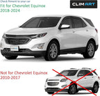 in-Channel Incredibly Durable Rain Guards for Chevrolet Chevy Equinox 2018-2024, Vent Window Visors, Car Accessories, Vent Deflector, Original Window Deflectors, 4 pcs - 618258