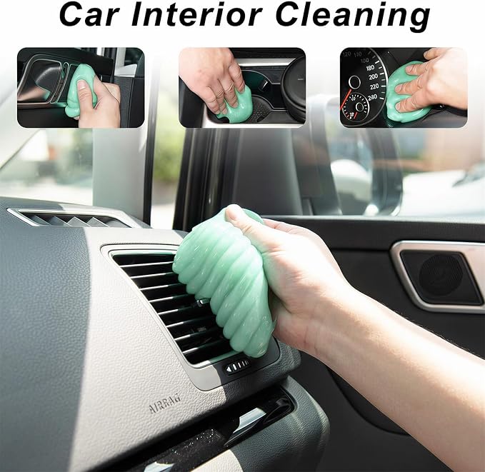 Car Cleaning Gel (5 Pack) Cleaning Putty Universal Dust Cleaning Car Interior Cleaner Keyboard Dust Remover Car Slime Gifts for Men Women Girl