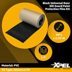 Black Universal Door Sill Guard (60" x 2.75") Paint Protection Film Kit