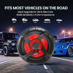 6.5" Car Coaxial Speakers, 800W Max Power, 200W RMS,4 Ohm, 6.5 Speakers with Glass Fiber Cone for Delivering Hi-Fi Sound, Ideal Audio Upgrade for New & Used Cars (Pair)