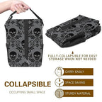 Gothic Skull Car Trash Can, Waterproof Portable Mini Garbage Bin, Lightweight No-Install Waste Basket for Car Office Home, Cute Multifunctional Car Interior Accessory