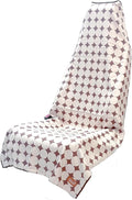 Athletic Running Towel, Full-Sized, Car Seat Cover - Performance Microfiber (Kaleidoscope Cream w/Snaps)
