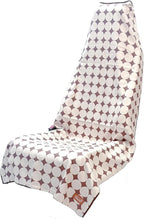 Athletic Running Towel, Full-Sized, Car Seat Cover - Performance Microfiber (Kaleidoscope Cream w/Snaps)