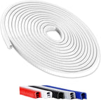 33FT(10M) Universal Car Door Edge Protector Guards, No-Glue Required Rubber Seal U Shape Automotive Door Entry Guard, Suitable for Most Cars, SUVs and Trucks (White)