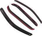 Outside Mount Window Vent Visors Rain Guards Compatible with Nissan Xterra 2005-2016 | Side Window Wind Deflectors Rain Shields | Black Tinted, 4 Pcs Set, BGWV-362