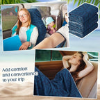 2 Pack Car Seat Towel Covers Athletic Running Towel Performance Microfiber Post Workout Sweat Washable Cover Non Slip for Seat Outdoor Sport (Blue Aztec)
