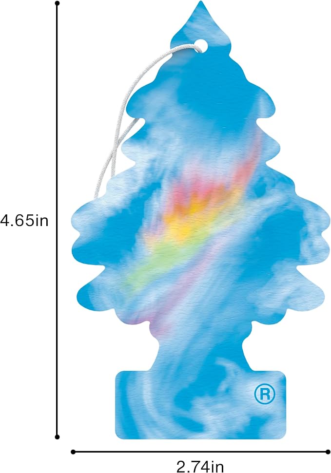 Car Air Freshener | Hanging Tree Provides Long Lasting Scent for Auto and Home | 24 Air Fresheners |Fire Rainbow