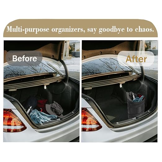 2Packs 4 Gallons New Leakproof Car Trash Can, Large Trash Can Pop-up Collapsible Hanging Car Trash Bin, Waterproof PEVA Liner Open-Top Garbage Can for Home Office Camping