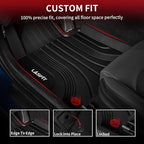 Floor Mats for Hyundai Tucson 2026 2025 2024 2023 2022 (Not for Hybrid & PHEV), Custom Fit TPE All Weather Floor Liners 1st & 2nd Row Car Mats Accessoires for Hyundai Tucson 2022-2026, Black