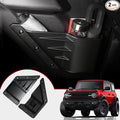 Front Door Storage Pockets for Ford Bronco Accessories 2026 2021-2025, Side Door Organizer Box fit Bronco 2/4-Door, Insert Cup Holder(2PCS)