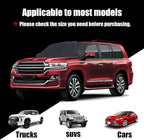 Car Windshield Snow Cover, Upgraded 600D Oxford Fabric Windshield Frost Cover, 75×47 Inch Wind and Snow Protection Kit, Four Seasons Car Windshield Sunshade and Snow Cover, Universal Truck, SUV, Car