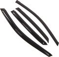 WD2-293 Dark Smoke 4 Pcs Set Window Visor (Outside Mount) Deflector Rain Guard Compatible with 2004-2009 Lexus RX330