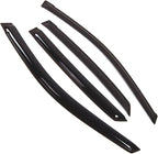 WD2-293 Dark Smoke 4 Pcs Set Window Visor (Outside Mount) Deflector Rain Guard Compatible with 2004-2009 Lexus RX330