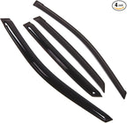 Outside Mount Window Vent Visors Rain Guards Compatible with Lexus RX350 2004-2009 | Side Window Wind Deflectors Rain Shields | Smoke Tinted, 4 Pcs Set, DGWV-293-2