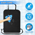 Heavy Duty Kick Mats Back Seat Protectors for Kids, X-Large Durable Car Back Seat Cover, Waterproof Sag Proof Kick Mats Back Seat Protector for Vehicles Protect from Dirt, Mud & Scratches, X-Large