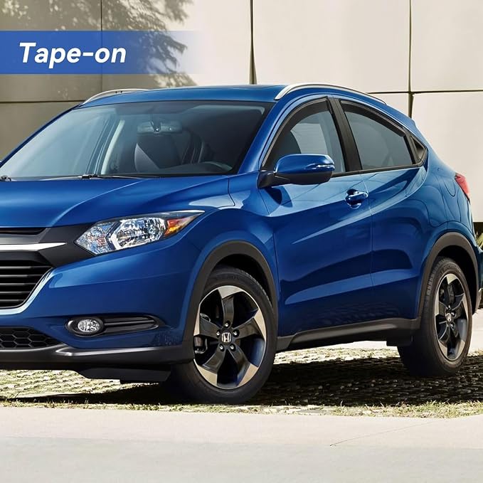 Window Visors Rain Guards for 2016-2022 Honda HRV, Out-Channel Window Vent Wind Deflectors Visors Shades for 16-22 HR-V