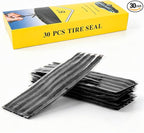 Sixzoo 30 PCS Tire Plugs Heavy Duty, 8" X 0.24" Tire Repair Plugs, Rubber Tires Plug, Tires Repair Strings for Tubeless Puncture Car, RV, SUV, ATV, Motorcycle, Truck,Tractor (Black)