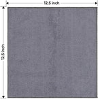 Grey Microfiber Cleaning Cloth 200 Pack, 11.5 x 11.5 inch Bulk Shop Towels | Reusable Cleaning Rags for Cars, Kitchen, Window, Garage and House, Ultra Absorbent, Lint Free, Streak Free