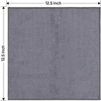 Grey Microfiber Cleaning Cloth 400 Pack, 11.5 x 11.5 inch Bulk Shop Towels | Reusable Cleaning Rags for Cars, Kitchen, Window, Garage and House, Ultra Absorbent, Lint Free, Streak Free