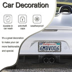 Black Gray Leopard Print License Plate Frames，Cheetah Print Car Accessories for Women and Men ，Cute Aluminum License Plate Frame Fits Standard US Vehicles Size 12.2 x 6 Inch (Gray-Leopard Print)