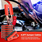20PCS Car Emergency Kit with Jumper Cables, Roadside Safety Emergency Car Kit for Vehicle Truck Motorcycle - Gifts for Men Women Teenagers, Easy Storage(Black)