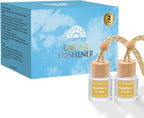 Car Air Freshener Diffuser 2 Pack Hanging Air Freshener Diffuser - Strawberry Pound Cake Fragrance Oil Air D iffuser for Car, 45+ days Long Lasting Fragrance Made in USA (S44)
