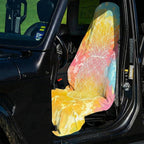2 Pack Car Seat Towel Covers, Sweat-Proof Microfiber Seat Protectors for Gym, Running, Beach & Workout, Breathable Quick-Dry, Machine Washable, Pastel Pineapple Print, Universal Fit