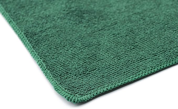 Sport & Workout Towel - Gym, Exercise, Fitness, Spa, Ultra Soft, Super Absorbent, Fast Drying Premium Microfiber, 320gsm, 16in x 27in, Dark Green (3-Pack)