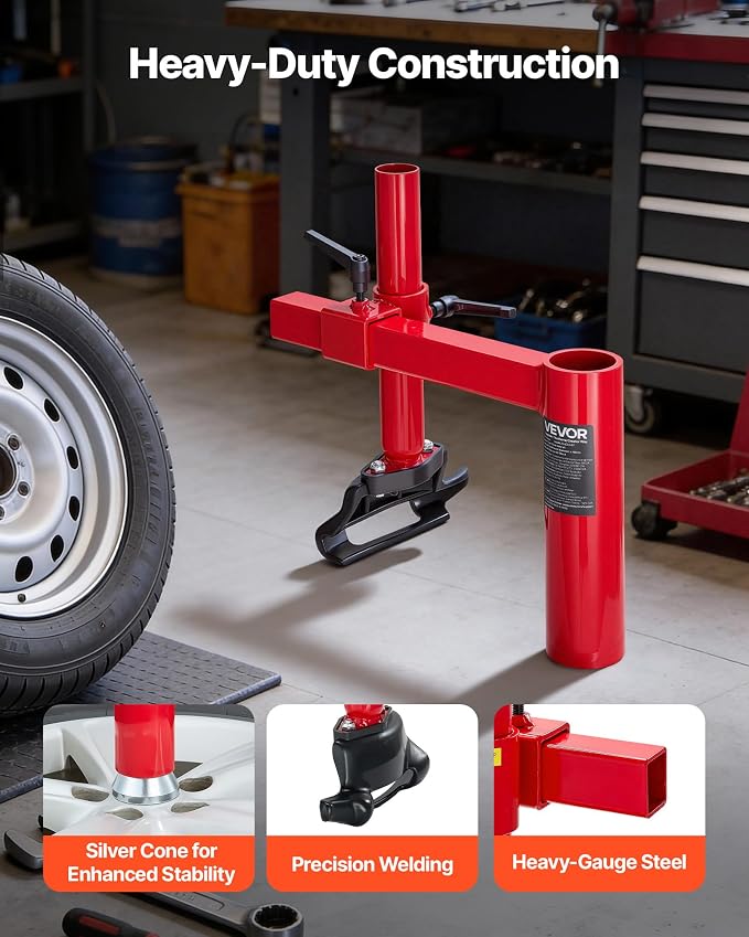 Manual Tire Changer Duck Head Kit with Silver Cone, Fit for 16"-21" Wheels, Heavy Duty Manual Tire Changer Duck Head Adapter Kit, Mounting and Demounting Tool for Most Cars, SUVs, Trucks, ATVs