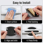 3D Texture Car Door Handle Protector ，Anti-Scratch Waterproof Paint Protection Film, Car Door Bowl Guard Sticker，Universal Vehicle Exterior Decoration Accessories (Purple B)