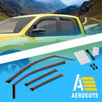 Extra Durable Window Deflectors in-Channel Window Visors Rain Guards Fit for Honda Ridgeline 2017-2026, Sun Visors, Wind Vent for Shades, Exterior Car Accessories - 4 pcs. AG0856