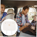 Car Kick Mats Back Seat Protector with Floral Design Anti-kick Seat Back Cover for SUV and Cars Convenient Small Storage Pocket Scratch and Easy Installation