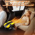 Car Heater,12V Portable Heater for Vehicle,2 in 1 Heating & Cooling Defroster for Car Windshield,Car Heater That Plugs Into Cigarette LighterWindow Defroster for Car,SUV,RV (Yellow)