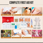 Survival Kit, 250Pcs Survival Gear First Aid Kit with Molle System Compatible Bag and Emergency Tent, Emergency Kit for Earthquake, Outdoor Adventure, Hiking, Hunting, Gifts for Men Women