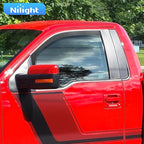 in-Channel Rain Guards for Ford F150 2021 2022 2023 2024 2026 Regular Cab/Super Cab, Vent Window Visors Low Profile Wind Deflectors for Rain & Fresh Air Ventilation, Smoke Tinted-2PCS