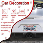 Ladybug License Plate Frames，Ladybug Car Accessories for Women and Men ，Cute License Plate，Aluminum License Plate Frame Fits Standard US Vehicles Size 12.2 x 6 Inch (White-Ladybug)